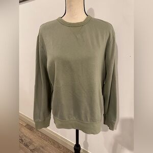 Old Navy size medium, unisex, pullover sweatshirt, cotton Green Sweater